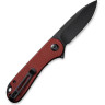 Складной нож CIVIVI ELEMENTUM Blackwash сталь D2, рукоять Burgundy G10 C907A-1
