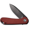 Складной нож CIVIVI ELEMENTUM Blackwash сталь D2, рукоять Burgundy G10 C907A-1