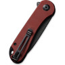 Складной нож CIVIVI ELEMENTUM Blackwash сталь D2, рукоять Burgundy G10 C907A-1