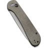 Складной нож CIVIVI ELEMENTUM Button Lock Stonewash, сталь 14C28N рукоять Dark Green Micarta C2103C